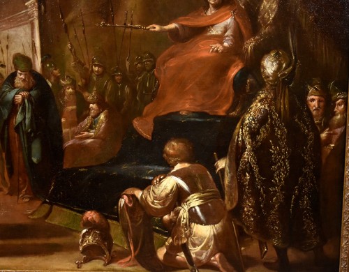 Alexander The Great On Throne, Charles Le Brun (paris 1619 - 1690) circle O - Louis XIV