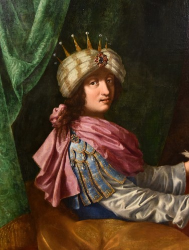 Portrait Du Roi Salomon, Michele Desubleo (maubuge, 1602 - Parma, 1676) Attribuable - Louis XIII