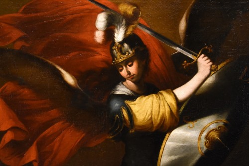 Louis XIII - Saint Michael Archangel, Giuseppe Marullo (naples 1615 - Naples 1685)