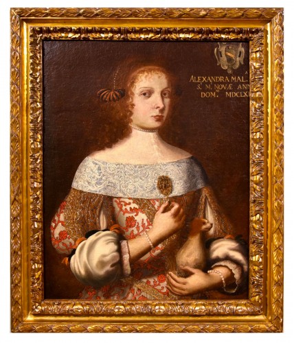 Portrait de la marquise Alessandra Malvezzi, Pier Francesco Cittadini (1616 - 1681)