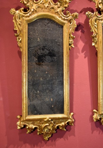 Paire de miroirs vénitiens du XVIIIe siècle - Louis XV