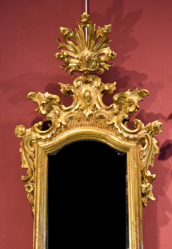 Louis XV - Paire de miroirs vénitiens du XVIIIe siècle
