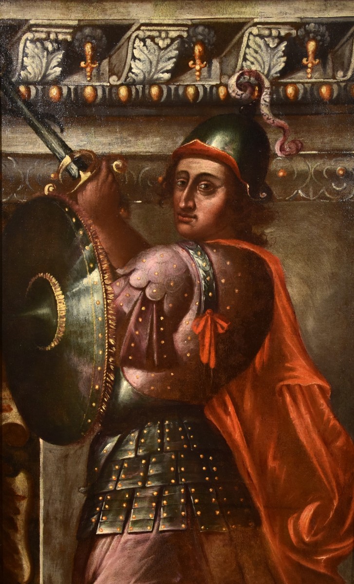 Paintings Reproductions An Allegory Of King Louis Xiv In Armour