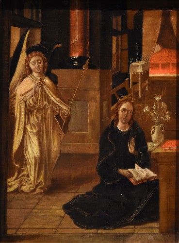 L'Annonciation, Peintre flamand XVIe-XVIIe siècle