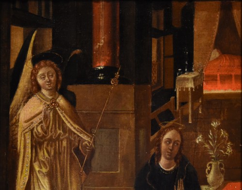 XVIe siècle et avant - L'Annonciation, Peintre flamand XVIe-XVIIe siècle