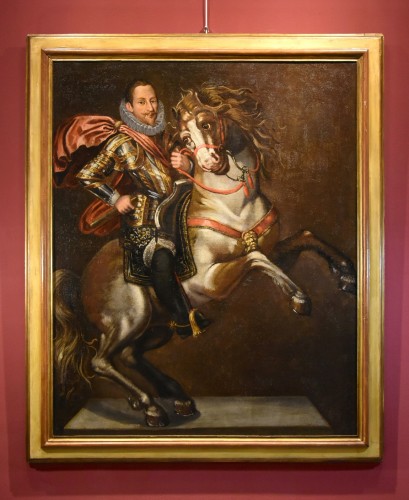 Equestrian Portrait Of Emanuele Filiberto Duke Of Savoy, Jan Kraeck  - Paintings & Drawings Style Louis XIII