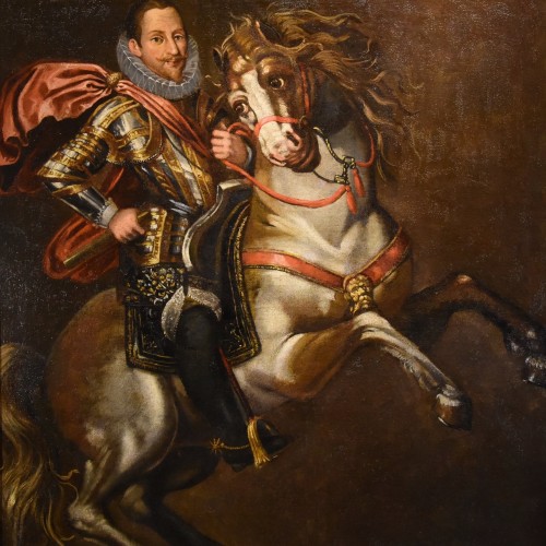 Paintings & Drawings  - Equestrian Portrait Of Emanuele Filiberto Duke Of Savoy, Jan Kraeck 