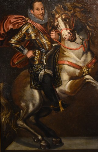 Portrait équestre d'Emanuele Filiberto Duc de Savoie, Jan Kraeck (1540-1607) - Louis XIII