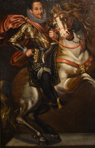 Equestrian Portrait Of Emanuele Filiberto Duke Of Savoy, Jan Kraeck  - Louis XIII