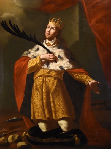 Saint Edward King Of England, Girolamo Brusaferro (1677-1745) And workshop 