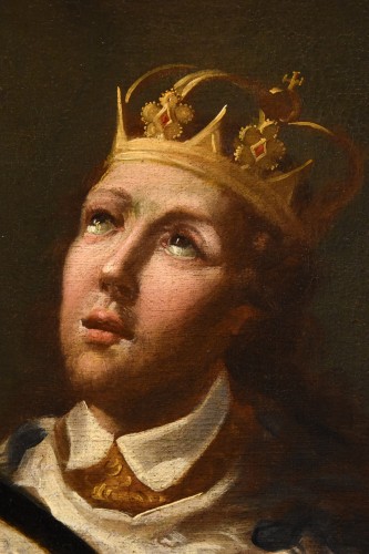 Saint Edward King Of England, Girolamo Brusaferro (1677-1745) And workshop  - 