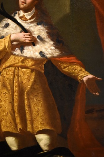 Antiquités - Saint Édouard Roi d'Angleterre, Girolamo Brusaferro (Venise 1677-1745) et atelier