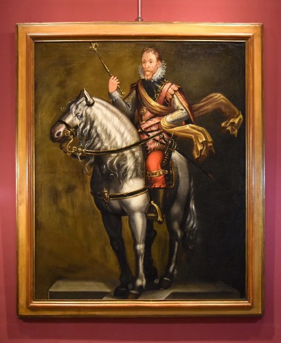 Equestrian Portrait Of Charles Emmanuel I Duke Of Savoy, Jan Kraeck  - Paintings & Drawings Style Louis XIII