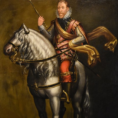 Paintings & Drawings  - Equestrian Portrait Of Charles Emmanuel I Duke Of Savoy, Jan Kraeck 