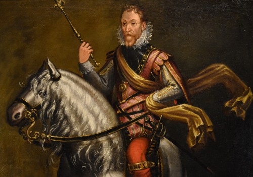 Equestrian Portrait Of Charles Emmanuel I Duke Of Savoy, Jan Kraeck  - Louis XIII