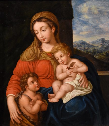 Madonna And Child With Saint John, workshop of Pierre Mignard (1612 - 1695)