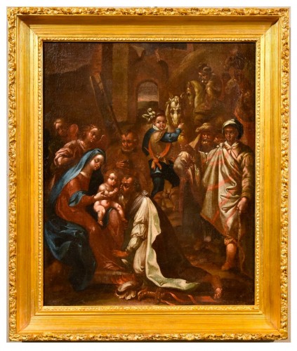 L'Adoration des Mages, Jan Van Der Straet, dit Giovanni Stradano