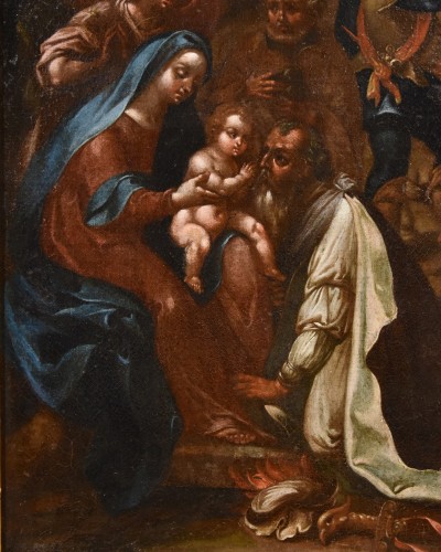 L'Adoration des Mages, Jan Van Der Straet, dit Giovanni Stradano - Tableaux et dessins Style Louis XIII