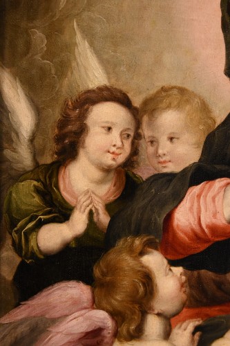 Louis XIII - Vierge à l'Enfant Avec Trois Anges, Hendrick Van Balen (Anvers 1575-1632) Atelier De