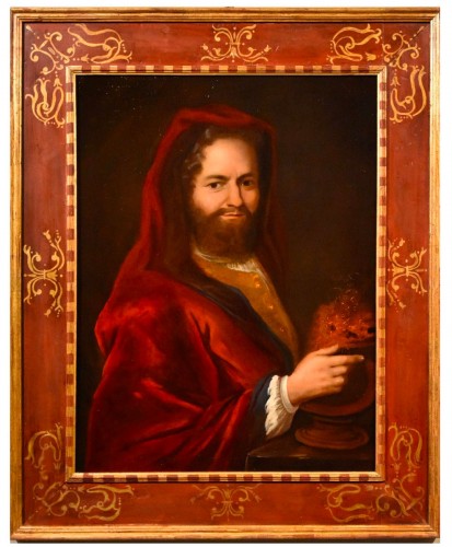 Pompeo Batoni (1708 - 1787) - Allégorie du feu avec portrait du client