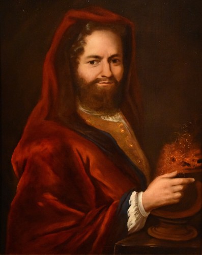 Pompeo Batoni (1708 - 1787) - Allegory Of Fire With Portrait Of The Customer - Paintings & Drawings Style Louis XIV