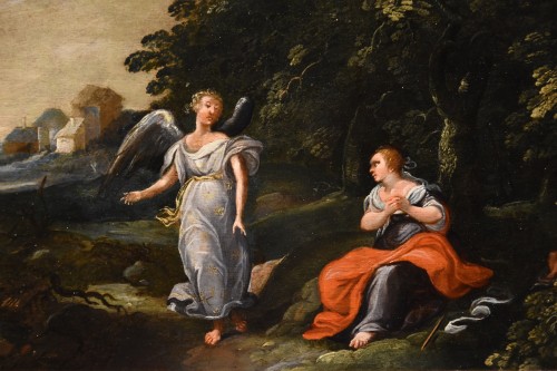 Paintings & Drawings  - The Angel Appears To Hagar And Ishmael, flemish school of the 17th century