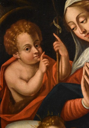 17th century - Holy Family With The Infant,circle of  Battista Ramenghi (1521-1601)