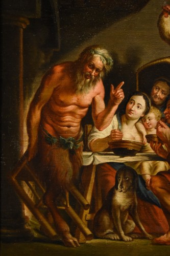 Paintings & Drawings  - The Satyr And The Peasant, Flemish school of the 18th century