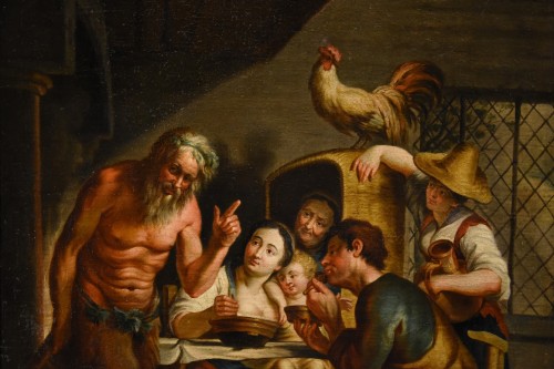 Louis XIV - The Satyr And The Peasant, Flemish school of the 18th century