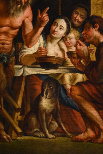 Antiquités - The Satyr And The Peasant, Flemish school of the 18th century