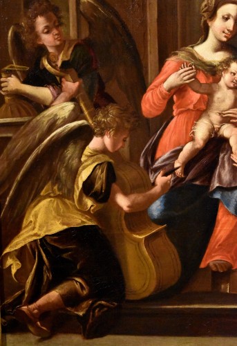 Mariage mystique de sainte Catherine, attribué à Francesco Brizio (1574 - 1623) - Louis XIII