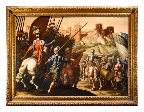 Antonio Tempesta (Florence 1555 - Rome 1630), Battle Scene With Castle 