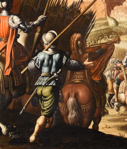 Antonio Tempesta (Florence 1555 - Rome 1630), Battle Scene With Castle  - Louis XIII