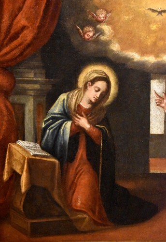 Tableaux et dessins Tableaux XVIIIe siècle - L'Annunciation, Antonio Paroli (Vers 1688 - 1768)