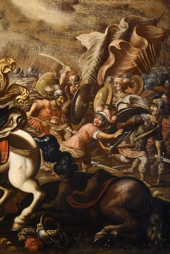 Antiquités - Antonio Tempesta (1555 - 1630), Scène de combat entre chevaliers