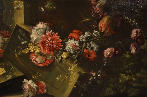Louis XV - Pieter Casteels III (1684 - 1749) Floral Still Life