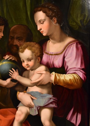 Paintings & Drawings  - The Holy Family With San Giovannino, Agnolo Bronzino (1503 -1572)