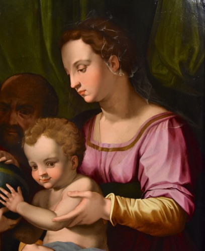 XVIe siècle et avant - Sainte Famille Avec San Giovannino, Agnolo Bronzino (1503 -1572)