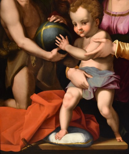 Antiquités - The Holy Family With San Giovannino, Agnolo Bronzino (1503 -1572)