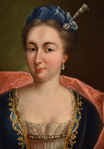 Tableaux et dessins Tableaux XVIIIe siècle - Portrait probable de Marianne de Cogny, école française du 18e siècle