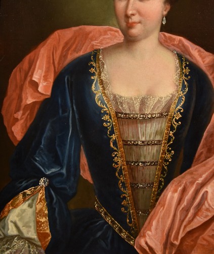 Portrait probable de Marianne de Cogny, école française du 18e siècle - Antichità Castelbarco