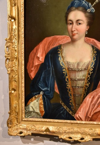 XVIIIe siècle - Portrait probable de Marianne de Cogny, école française du 18e siècle