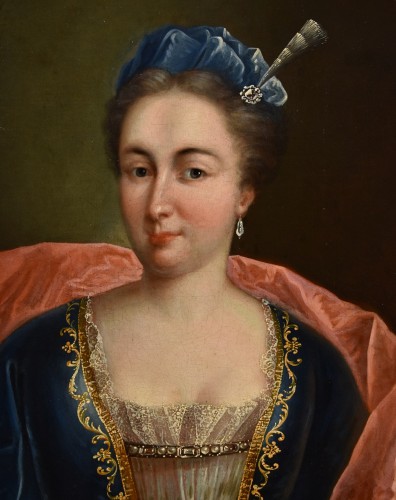 Antiquités - Portrait Of Marianne De Cogny, French school of the 18 h century