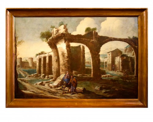 Antonio Travi said &quot;sestri&quot; (genes 1608 - 1665), Landscape With Ruins And Bi