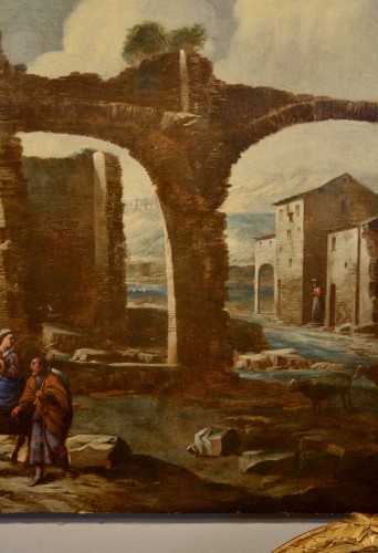 Antonio Travi said &quot;sestri&quot; (genes 1608 - 1665), Landscape With Ruins And Bi - Louis XIII