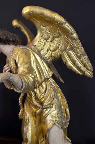 Grands d'anges ailés de la période Baroque, Rome milieu du 17e siècle - Antichità Castelbarco