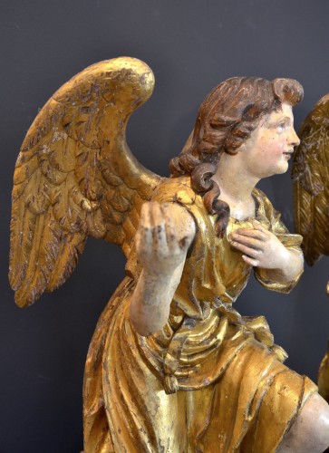 Louis XIII - Great winged angels from the Baroque period, Rome mid 17th century