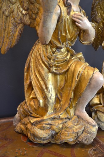 Antiquités - Grands d'anges ailés de la période Baroque, Rome milieu du 17e siècle