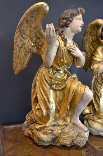 Antiquités - Grands d'anges ailés de la période Baroque, Rome milieu du 17e siècle
