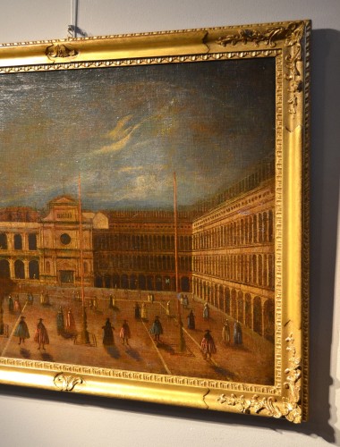 Vue de Venise avec la Piazza di San Marco, école italienne du 18e siècle - Louis XV